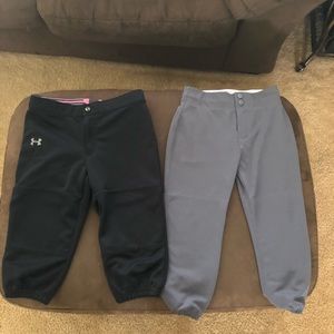 Under armor and intensity brand softball pants